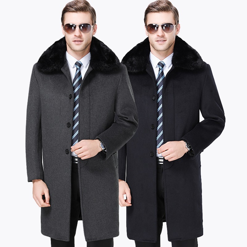 Mens Woolen Coat Long