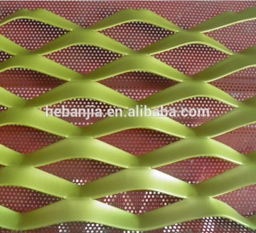 all kinds of colors expanded pvc diamond metal wire mesh sheet for building