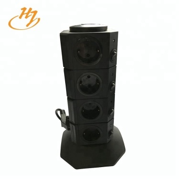Schwarzer 2-USB 4-Layer-Vertikal-Tower-Anschluss