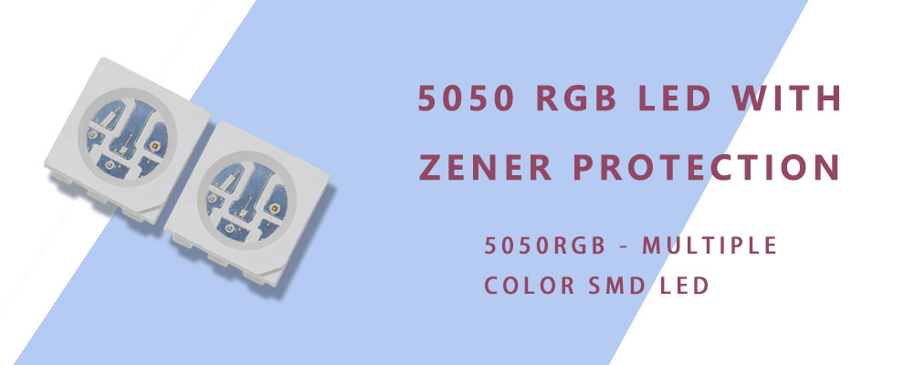 5050BGR-ZR2 5050 RGB LED SMT with Zener Diode Protection