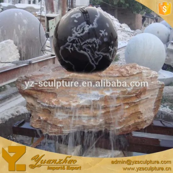 Garden Big Rolling Ball Fountains World Map