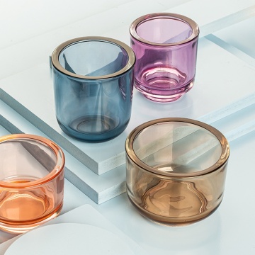 Large Thick Wall Glass Candle Cups for Wedding Decorations