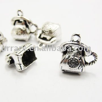 Phone Shape Alloy Charm for Fashion Jewelry Making