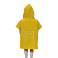 cotton hooded poncho towel kids beach surf swim