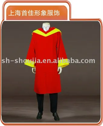 master gown with trimming