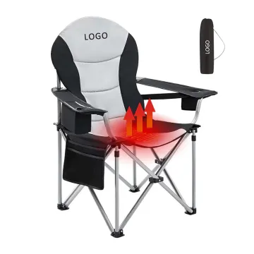 Portable Folding Backpack Beach Fishing Camping Heated Lounge Chair for Church
