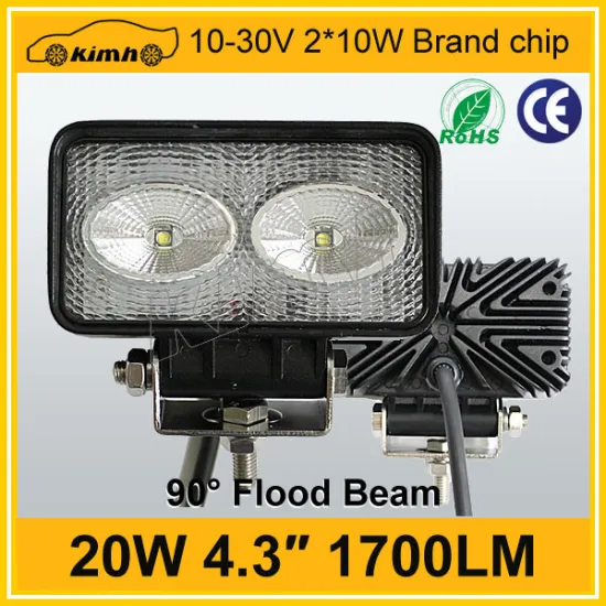 Factory price 4inch 20W 1500LM led work lights for atv