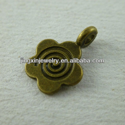 Metal Bronze Litter Flower Nacelace Charms Accessories Pendants Scarf