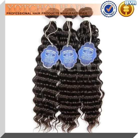 Wholesale full cuticle factory price top quality brazilian deep wave hair