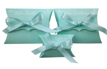 White Kraft Paper Candy Pillow Paper Box