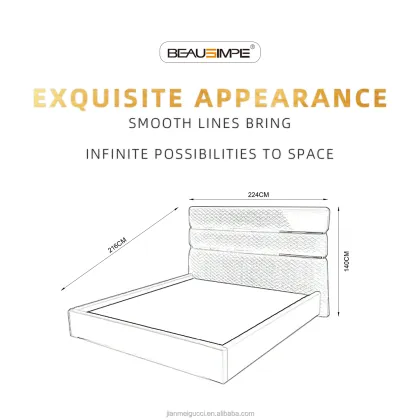 Modern Italian Luxury Double King Size Bed
