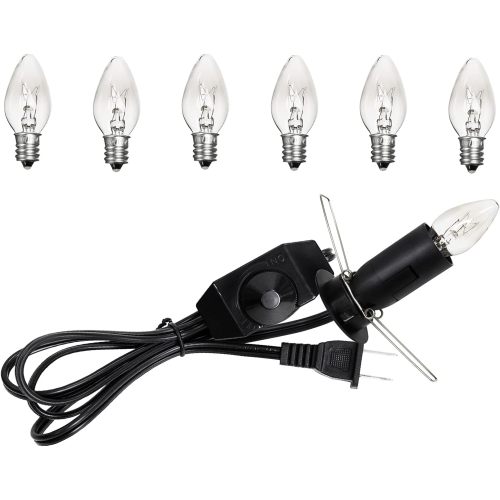 Dimmable Salt Lamp Wire Kit + 15W Bulb 6Pack