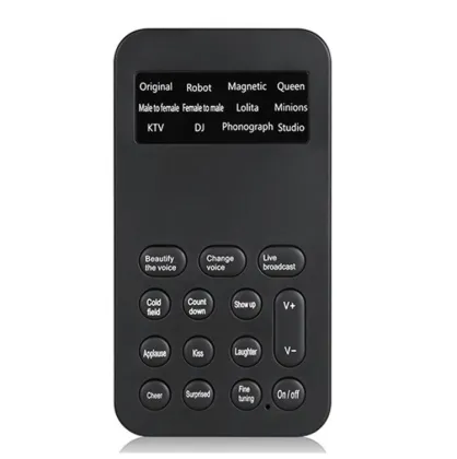 Universal Mini Sound Card Voice Changer for Mobile Phones and Computers: New Functions