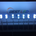 LED alb dreptunghiular 2 * 3 * 4 lentilă transparentă