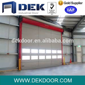 Industrial stainless steel frame high speed folding door