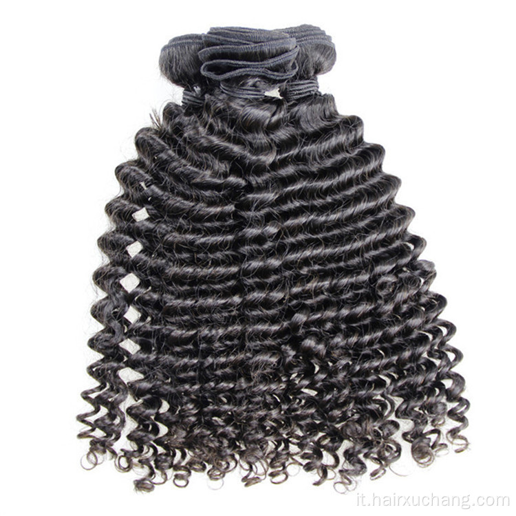 30 "Wave Deep Human Hair bundle Natural Black