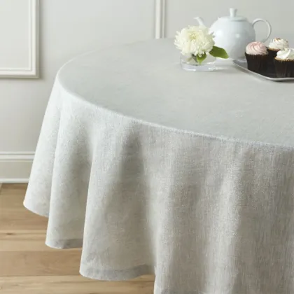 Linen cotton blend table cloth