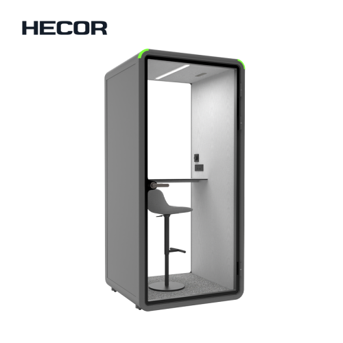 Pod de privacidade com escudo acústico para chamadas