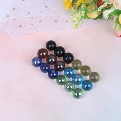 10Pcs Marbles 16mm Glass Marbles Knicker Glass Balls Decoration Color Nuggets Toy