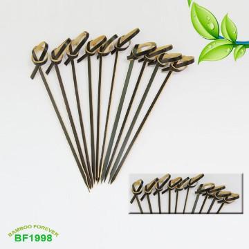 Nature 9cm bamboo knot picks