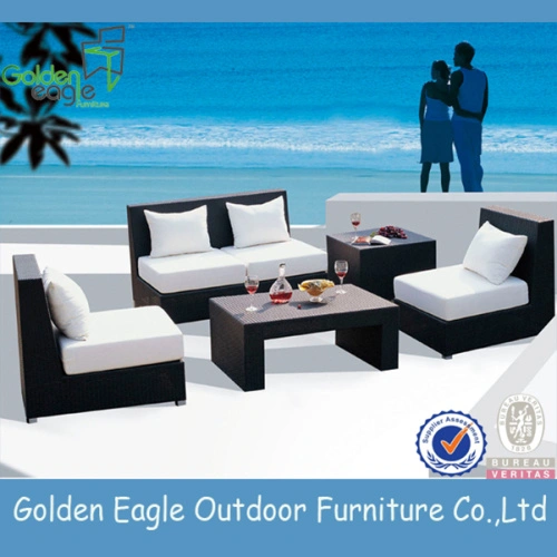 Outdoor Wicker Furniture Wide Rattan Patio Sofa China Manufacturer