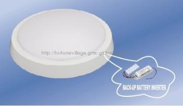 LED Ceiling Light With Back-up Battery Inverter 18w