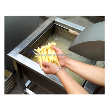 Półautomatyczny 100 kg smażonego palca ziemniaczanego frytki frytki koszt linii produkcyjnej