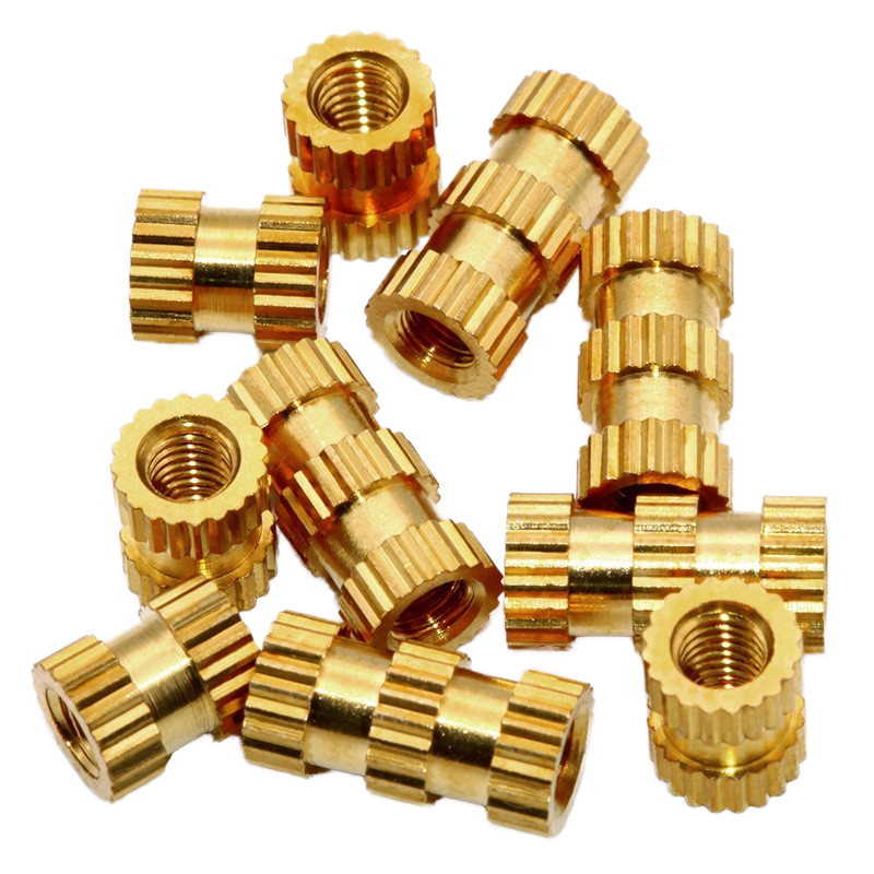 Brass Hex Nut Knurled Injection Copper Inlaid Nut through Hole Application for Healthcare for Healthcare Use