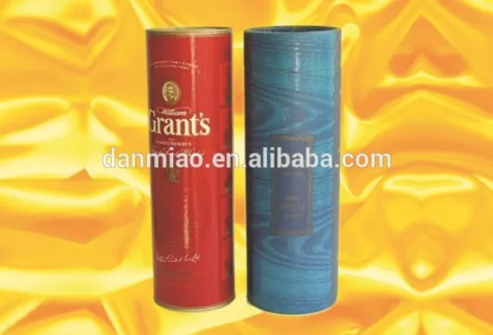 Customized long round paper tube for wine
