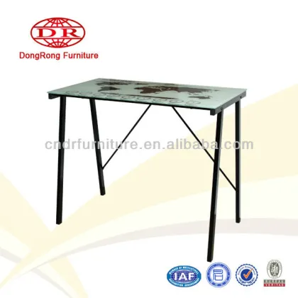 tempered glass computer desk, simple computer desk