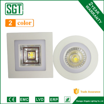 wholesale 2 color lighting led cob recessed downlight housing 10w 12w