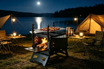 Eco-Friendly Card-Style Barbecue Stove