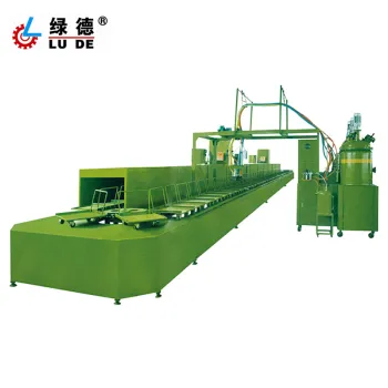 PU Automatic Shoes Foaming Production Line for Sports Shoes