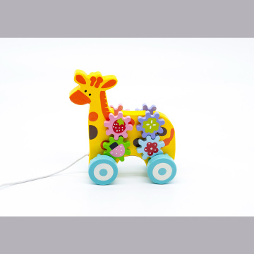 Cube de jouet en bois, jouet de véhicule bois, jouets en bois d&#39;empilement