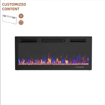 Built-in decorative wall recessed wall mounted insert electric fire place fireplace Free Standing Electric Fireplaces