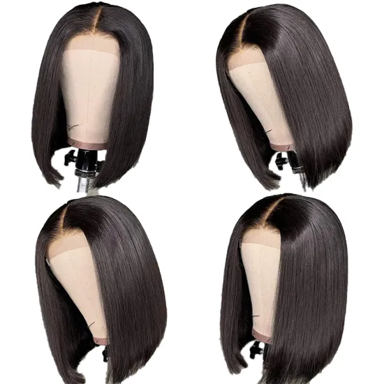 Cheap human hair13x4 Lace Front Bob Wig Straight 100% Brazilian Virgin Cuticle Aligned Human Hair Cheap Vendor for Black Women