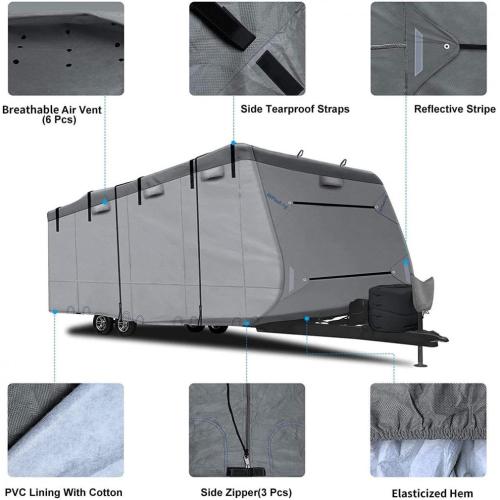 Heavy Duty outdoor Travel RV Cover Top Anti-UV