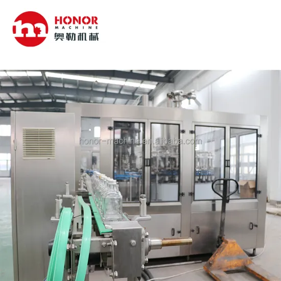 Complete Juice Production Line: Blowing, Rinsing, Filling, Capping, Labeling, Packing