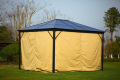 Terras gebruikt Aluminm Rome Gazebo Tent te koop met zijwand