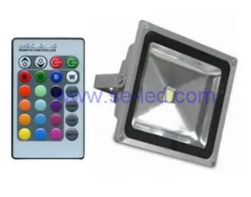 20W RGB LED Floodlight with IR Controller