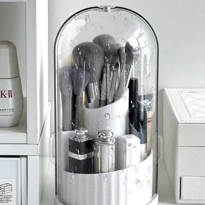 Makeup Organizer Storge Box Travel Makeup Brush Holder Rotating Makeup Organizer Cosmetic Box