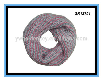 2016 fashion winter acrylic knitted sweater infinity scarf wholesale soft infinity scarf