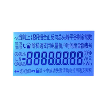 LCD -schermaanpassing voor elektriciteitsmeters