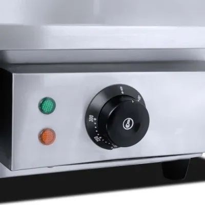 Portable Electric Griddle with Stainless Steel Flat Plate Grill