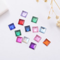 Square wholesale art assorted flat acrylic pink stones