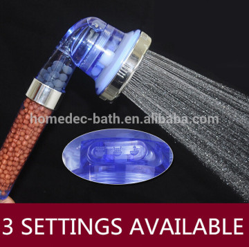 strong pressure ABS plastic negative ion hand shower head with filter, water saving hand shower
