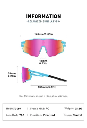Hot Sale Custom Logo Brand Running Glasses UV400 Sports Sunglasses