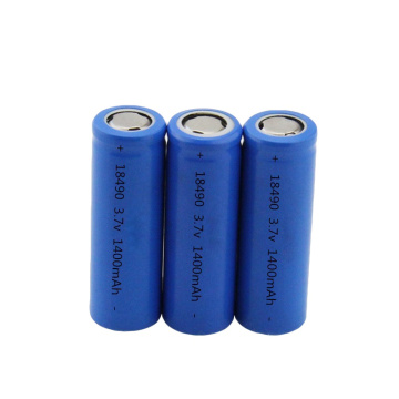 18490 3.7V 1400mAh 리튬 이온 배터리 셀