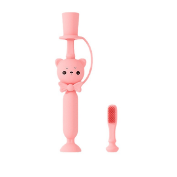 Wholesale Bear Shaped Soft Bristles Silicone Toothbrush