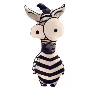 Funny zebra stuffed animal creative throw pillow